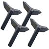 JIAOLUN123 4 Piedini Per Mobili Ferro Gambe Per Mobili Nero Piedini Di Supporto Per Mobili, Accessori Hardware Fai-Da-Te In Stile Europeo, Utilizzati Per Divani Scarpiere Tavolini(15cm)