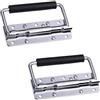 WEB world electronic business Set 2 pezzi - Maniglia a molla in metallo per Flight Case o Casse - 12x8 cm