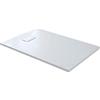 Arreditaly Piatto Doccia Spessore 2.6 Cm In Resina Effetto Pietra Stone Ardesia Antiscivolo Riducibile Indistruttibile Filopavimento Arredo Bagno Con Griglia Di Copertura Colore Bianco (80 x 160 cm)