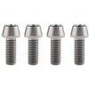 Yaruijia - Bullone in titanio M8 x 15 20 25 30 35 40 45 50 mm DIN912 con testa conica a brugola passo 1,25 mm, confezione da 4 (M8 x 20 mm, titanio)