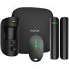 VIDEOTECNOLOGIA Ajx51173 Starterkit 4G Nero - Centrale Antifurto Wireless Con Connessione 4G Ed Ethernet, Certificazione En-50131 Grado 2, Controllo Fino A 100 Dispositivi