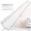 I K H E Malarka Modanature in polistirene espanso (XPS) - Listelli per soffitto bianchi da 1m - Profili per decorazioni a soffitto e parete - leggere modanature decorative in polistirene puro morbido (V02-08) 30