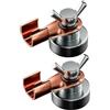 Generic Pinza Magnetica Di Massa Per Saldatore, Pinza Di Supporto Di Saldatura Magnetica | 2 Strumenti Di Serraggio A Per Supporto Di Saldatura | Strumento Di Fissaggio Di Saldatura Elettrodo Di Rame,