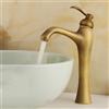 ZYCDP Rubinetto Lavabo Vintage Miscelatore Monocomando Vintage Miscelatore Vintage per Lavabo Bagno Rubinetto Acqua Calda Fredda, Antico, Alto