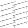 SOTECH Set da 10 maniglie per mobili in acciaio inox G14 - Interasse 160 mm - Set maniglie a barra/Maniglie Reling - Maniglia per cassetti
