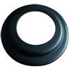 FF FF FF Rosone coprimuro Ø80 - Acciaio 1.2 mm verniciato nero per alte temperature