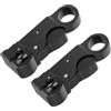 QUARKZMAN Rotante Coassiale Cavo Spelafili Taglierina Utensile per Rg58/59/62/3c/4c Spelafili Rete Utensile Sk-5 Tagliafili Pinze Spelafili Pinze Taglio Pinze per Crimpatura 2 Nero