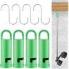 ZHONGXIA Confezione da 4 ganci resistenti da garage per sistemi EGO Power Mu-ltihead, montaggio a parete, supporto da parete per attrezzi Ego, per organizzare gli strumenti/ganci per utensili elettrici per