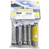 MBM Kit tubi flessibili estensibili caldaia acciaio inox 100 200 gas 3/4 mf uni 11353 2 1/2 mf 2 3/4mf acqua