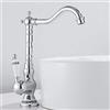 Lovestory Miscelatore Rubinetto Antico Monocomando per Lavabo Rubinetto da Cucina in Ottone Calda e Fredda del Rubinetto (Placcatura)