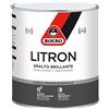 Generico Litron Smalto Brillante per Ferro e Legno, Alchidico ad Alto Solido, Rapida Reticolazione, Copertura Efficace, Resistente, 0,750 Litro, Bianco (Verde Imperiale)