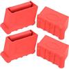 Operitacx Protezione Antiscivolo Per Scale Piedini in Gomma Resistenti 30x70 Mm, Copertura Protettiva Isolante Per Gambe Di Scala, Accessori Per Scale Domestiche Set 4 Pezzi