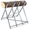 YRHome Cavalletto per sega in metallo, per sega a legno, pieghevole, spaccalegna per legna da ardere, supporto per sega a legna da ardere, supporto per sega, supporto per legno con maniglie per sega a