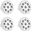 ZORE_FINE5 4PCS Kitchen Cabinet manopola rotonda Decor manopole armadio cassetti comò tirare maniglia con viti orso zampa stampa