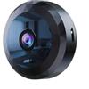 QIESIWEI Mini telecamera di sicurezza WiFi, 1080P HD, wireless per interni con visione notturna, rilevamento del movimento, controllo app mobile, nero (1, fotocamera e 64 GB)