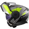 LS2, Casco Moto Modulare SCOPE II DURIA Grey H-V Yellow, M