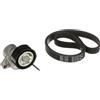 GATES Kit Cinghie Poly-V K016PK1070 Gomma Compatibilità con PEUGEOT 207 WA, WC 308 I Hatchback 4A, 4C 307 3A/C, CITROËN C3 I Hatchback FC, FN