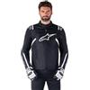Alpinestars T-SPS V2 giacca tessile moto impermeabile, nero/bianco, L