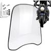Lisutupode Parabrezza per Moto Trasparente, Spoiler, Prolunga per Auto Elettriche e Scooter, 46 x 42 cm