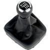 VOALVT Testa Leva Cambio Per VW Per Golf 5 Per A5 MK 2004 2005 Per Golf 5 Per Plus 2004 2005 2006 2007 2008 Pomello Del Cambio A 5/6 Velocità Con Cuffia In Pelle Marce Leva Pomello(6 Speed7)