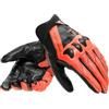 DAINESE - X-Ride Gloves, Guanto Moto Corto, Guanti in Pelle, Protezioni delle Nocche Carbon-Nylon, Tecnologia Touch-Screen, Guanti Moto da Uomo, Nero/Rosso Fluo, M