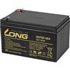 Long WP12-12A/F1 WP12-12A/F1 Batteria al piombo 12 V 12 Ah Piombo-AGM (L x A x P) 151 x 98 x 98 mm Spina piatta 4,8 mm