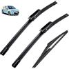 TOLUXY Tergicristallo Compatibile con Citroen C3 2 MK2 II SC 2009-2016 spazzole tergicristallo anteriori posteriori 26+16+12 accessori decespugliatore 2010 2012 2013 2014 2015, Spazzola tergicristallo
