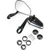 BXBDEKQGL Moto Manubrio Retrovisore Maniglia Bar End Specchio Per Triumph Per Speed 400 Per Scrambler 400 X Per Strada Per Twin specchietto retrovisore per moto(Black 1)