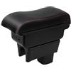 YJYWZH Ergonomico Bracciolo per Suzuki Swift 2005-2026 con USB e USB-C | 2 Porte USB e 1 USB-C, Doppio vano portaoggetti, Bracciolo ergonomico scorrevole, Pelle PU, Base specifica per veicolo