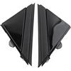 GZYF Copertura per specchietto retrovisore lato conducente e passeggero con modanatura 1SH17KX7AA, 1SH16KX7AA per Fiat 500 2012 2013 2014 2015 2016 2017 2018 2019, Nero Lucido