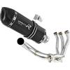 DOMINATOR Impianto di scarico Collettori Marmitta Silenziatore HP1 NERO compatibile con MT 09 2017-2020