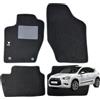 W-Parts SERIE 4 TAPPETI - TAPPETINI IN MOQUETTE NERI PER DS 4 dal 2011 al 2021