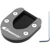 Generico YHBH Supporto Per Cavalletto Laterale In Alluminio Per BMW C400X C400GT, Piastra Di Supporto Allargata Alluminio Estensione Piede(Titanio 1)
