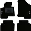 QUEMAR Tappetini Auto per Hyundai ix35 2009-2015, Bordo Nero, 2 Ricami