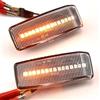 PolarLander Fanale LED dinamico Ambra per indicatore Laterale Lampeggiante Compatible for Mercedes Benz Classe C E S SL W201 190 W202 W124 W140 Pacco di 2 con Lente in Cristallo
