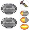 Dmax.italia FRECCE LATERALI PROGRESSIVE a LED per cinquecento 500 595 500C 500L (Trasparente)