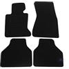 J&J AUTOMOTIVE Tappetini in Tessuto per BMW 7 Series E65 4-Porte Berlina 2001-2008, Set da 4 Pezzi Anteriori e Posteriori, di Velluto su Misura, Antiscivolo, Colore Nero