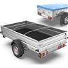 Tarpofix® Staffa Alluminio Regolabile per Rimorchio Piatto 100-145 cm (Set da 1-4) Staffe Universali per Teloni da Rimorchio