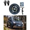 D'ANGELO 1988 Kit Ruotino di Scorta 15 compatibile con Fiat Panda Cross (2012>) con Cric, Chiave, Guanti e Sacca