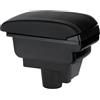 ZENVI Braccioli Compatible with OPEL ASTRA H Braccioli 2004-2008 Console Centrale Organizer Immagazzinaggio Scatola Doppio Spazio Piastra appoggio gomito estesa （linea bianca）