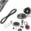 MIM Distribution KIT TRASMISSIONE COMPLETA MALOSSI FRIZIONE CAMPANA CINGHIA VARIATORE + PORTACHIAVI MOTO IN MOTO PER SH 300 DAL 2007 AL 2020 E FORZA 300 DAL 2013 AL 2020