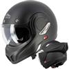 Generico CASCO MODULARE MENTONIERA REVERSIBILE NERO OPACO OMOLOGATO P/J ECE.2206 INTEGRALE (S)