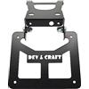 Generico Portatarga Pieghevole Beta RR 2021 2022 2023 2024 2025 Moto Motard Enduro Targa 50cc (Verniciatura Nera)