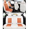 NOBQUA Coprisedili Auto in Pelle - Fodere Sedili Auto di Lusso Universali - Copri Sedili Impermeabili e Eleganti per Tutti i Veicoli