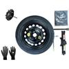 D'ANGELO 1988 Kit Ruotino di Scorta 16 compatibile con Renault Clio (3/4/5) con Cric, Chiave, Guanti e Sacca