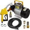 AMUR Pompa diesel, 230 V, autoadescante, pompa olio biodiesel, pompa del carburante, pompa del carburante, pompa elettrica standard, potente set standard 4, con pacchetto 2