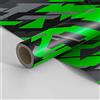 Generico LOLLOMOTO Pellicola Car Wrapping Modern Geometric Army Camo Verde Adesiva Rivestimento Auto (76x50cm)