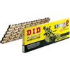 D.I.D DID Catena 520Dz2 (Gold & Black) - Lunghezza: 110 Maglie con Giunto a Clip (RJ)