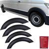 Inly Parts INLY 4 pezzi protezione passaruota paraurti parafango allargamento ABS nero compatibile con TGE (2017-2024) Craf.ter (2017-2024)