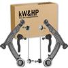 kW&HP KIT 6PZ BRACCI BRACCETTI RINFORZATI BIELLETTE E TESTINE STERZO ANTERIORI DX/SX COMPATIBILE CON PANDA (169) DAL 2003 AL 2011